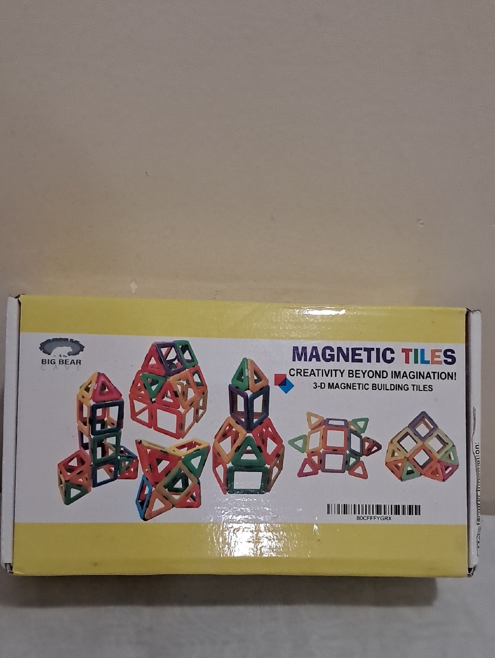 Big Bear Magnetic Tiles Building Set - Multicolored STEM Blocks
